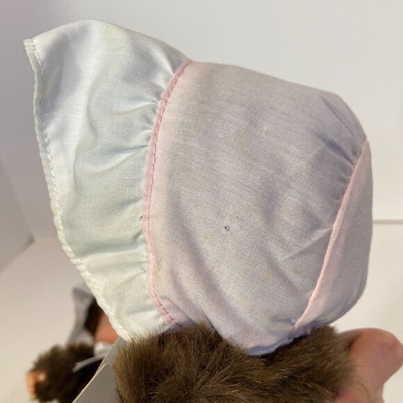 Monchhichi Bebichhichi 25cm Pair Doll Plush Toy Boy Girl Sekiguchi Japan Tag - Picture 3 of 15